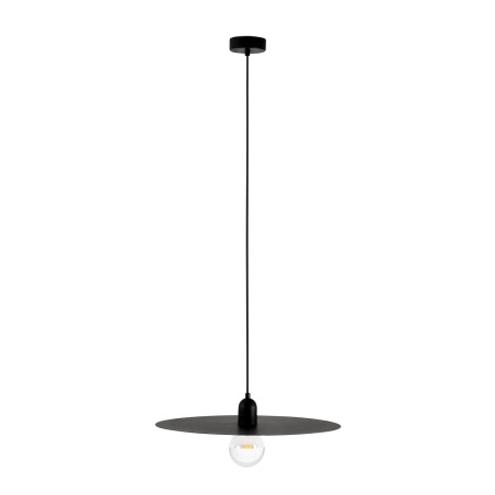 Ceiling lamp in matte black steel E27 SANZAY