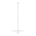 Ceiling lamp in matte white steel with E27 socket, PESSEL brand.