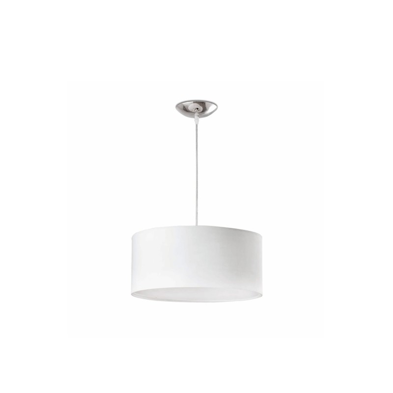 Ceiling lamp in matte white steel with E27 socket, VINGRAU