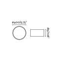 Ceiling lamp in matte white steel E27 ARMANCE
