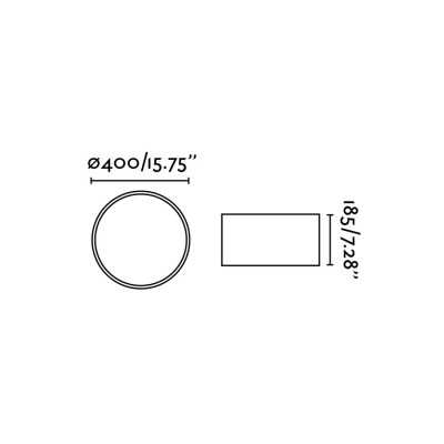 Ceiling lamp in matte white steel E27 ARMANCE