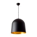 Aluminum ceiling lamp E27 matte black KERITY