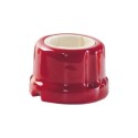 Porcelain socket base in red color