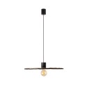 Ceiling lamp in matte black steel E27 ARVIERE