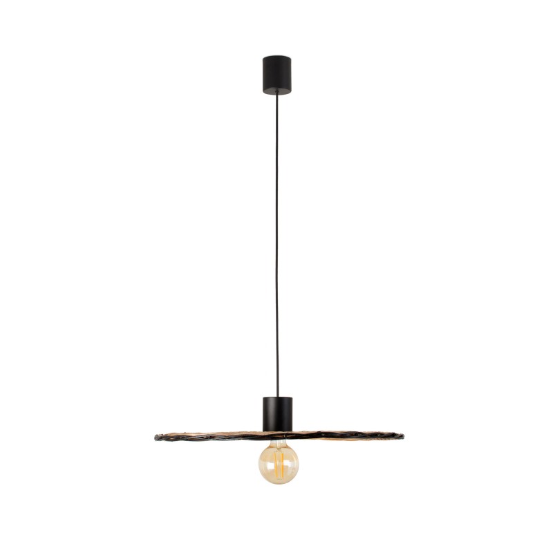 Ceiling lamp in matte black steel E27 ARVIERE