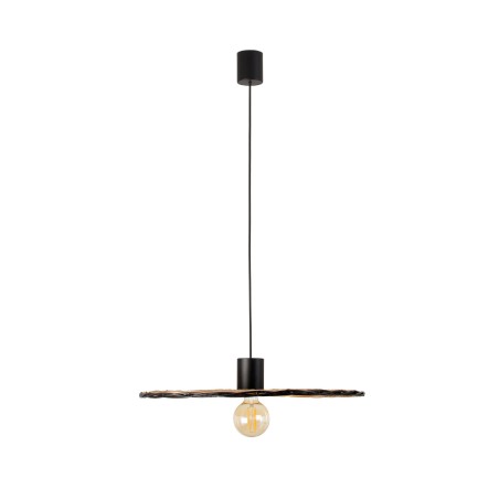 Ceiling lamp in matte black steel E27 ARVIERE