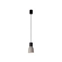 Ceiling lamp in matte black steel with E27 socket, HUMBERT.