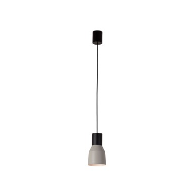 Ceiling lamp in matte black steel with E27 socket, HUMBERT.