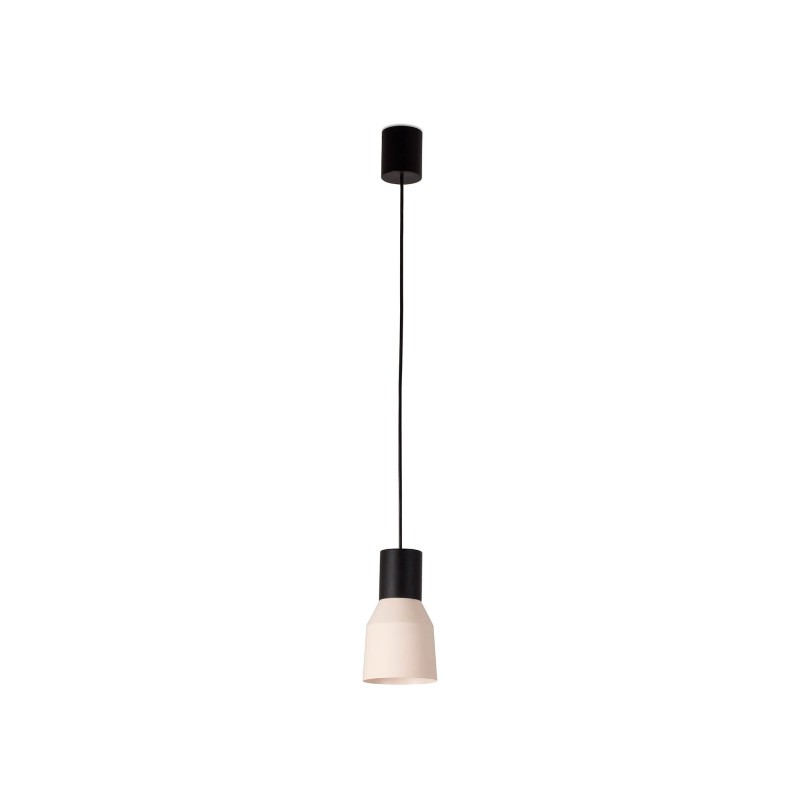 Ceiling lamp in matte black steel E27 CORLIER