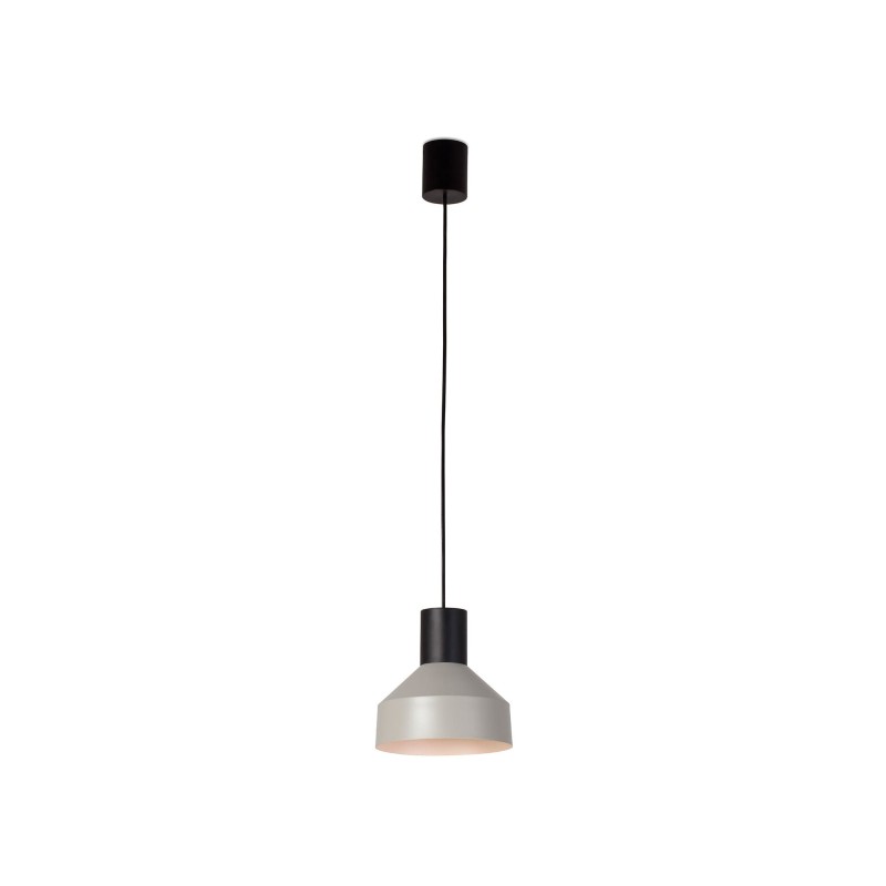 Ceiling lamp in matte black steel E27 BOUZAIS