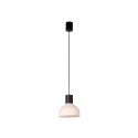 Ceiling lamp in matte black steel with E27 socket, SEMAREY.