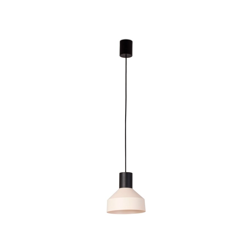 Ceiling lamp in matte black steel with E27 socket, SEMAREY.