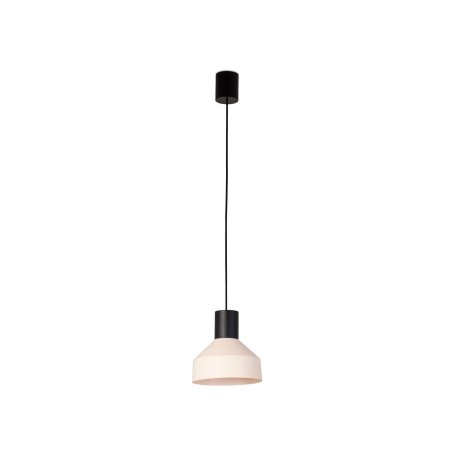 Ceiling lamp in matte black steel with E27 socket, SEMAREY.
