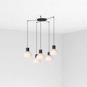 Ceiling lamp in matte black steel with E27 socket, ANDELAT.