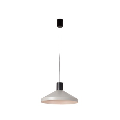 Ceiling lamp in matte black steel with E27 socket, AUDRIEU.