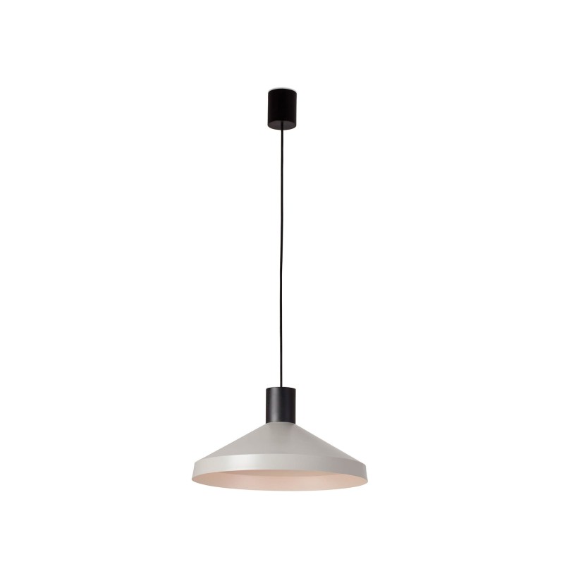Ceiling lamp in matte black steel with E27 socket, AUDRIEU.