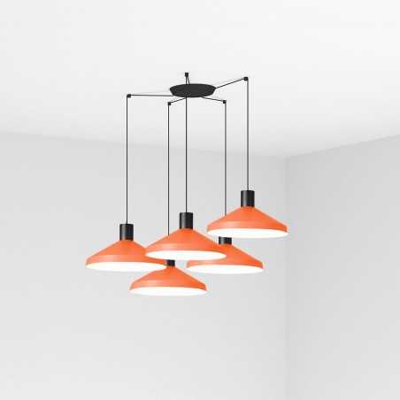 Ceiling lamp in matte black steel with E27 socket by ALEMBON