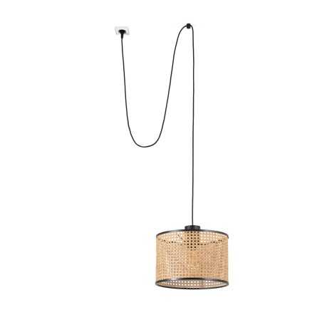 Ceiling lamp in black steel with E27 socket CLIGNON