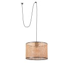 Ceiling lamp in black steel with E27 socket, LABOULE.