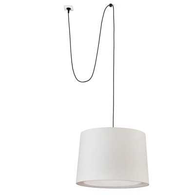 Ceiling lamp steel E27 white NERDRE