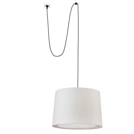 Ceiling lamp steel E27 white NERDRE
