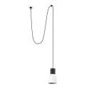 Ceiling lamp in black steel with E27 socket, SANNES.