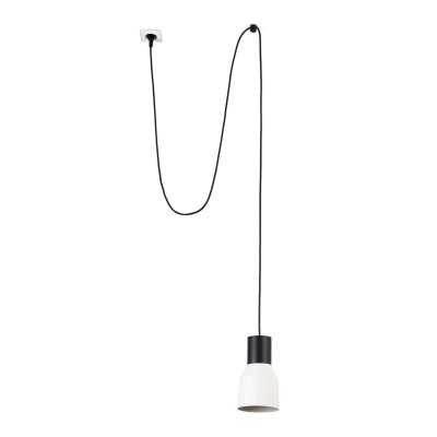 Ceiling lamp in black steel with E27 socket, SANNES.