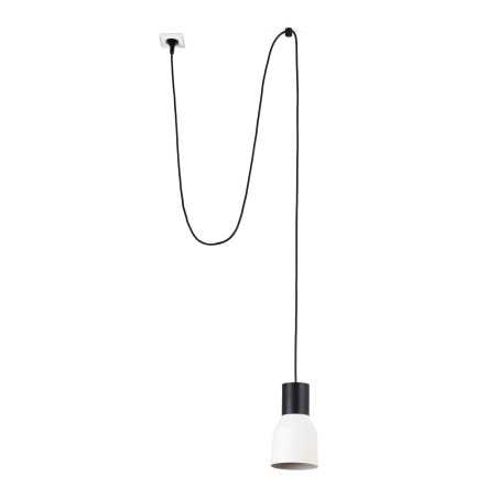 Ceiling lamp in black steel with E27 socket, SANNES.