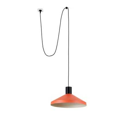 Ceiling lamp in black steel with E27 socket, CHEVRE