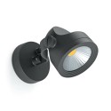 Wall lamp with integrated LED in gray aluminum MURES