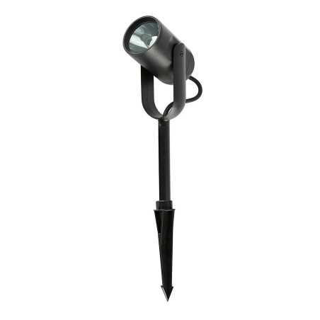 Floor lamp with integrated black aluminum LED PALLUEL