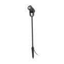 Floor lamp with integrated LED in black aluminum, BOURECQ.