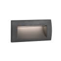 Wall lamp with integrated LED in gray aluminum SAONNET