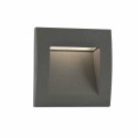 Wall lamp with integrated LED in gray aluminum CHALUS