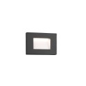 Wall lamp with integrated LED in gray aluminum AUTRANS
