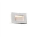 Wall lamp with integrated LED in matte white aluminum BOUESSE
