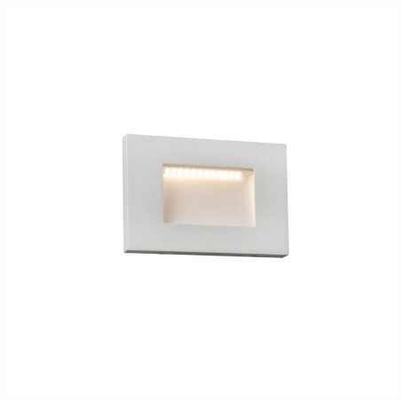 Wall lamp with integrated LED in matte white aluminum BOUESSE