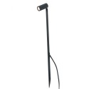 Floor lamp with integrated LED in matte black aluminum FRESNOY