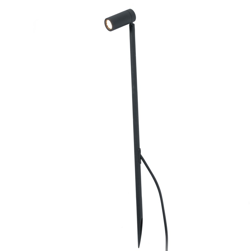 Floor lamp with integrated LED in matte black aluminum FRESNOY