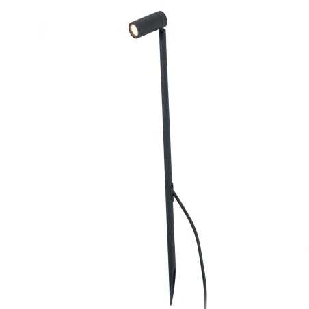 Floor lamp with integrated LED in matte black aluminum FRESNOY