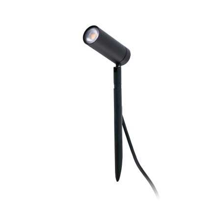 Floor lamp with integrated LED in matte black aluminum by MORTREE