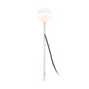 Floor lamp with integrated LED in matte white aluminum GRENAY