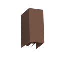 Wall lamp with integrated LED in aluminum, oxide finish by VANZAY.