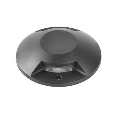 Wall lamp with integrated LED in matte black aluminum DOMAIZE