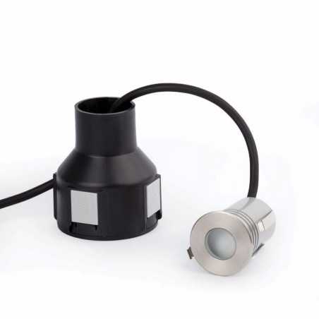 Wall lamp with integrated LED in brushed steel by ARTRES.