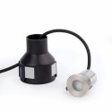Wall lamp with integrated LED in brushed steel NEFFES