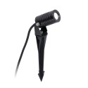 Wall lamp with integrated LED in matte black aluminum, QUELMES.