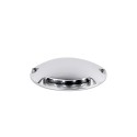 Floor lamp with integrated LED in brushed steel aluminum, LIESLE.