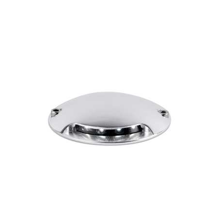 Floor lamp with integrated LED in brushed steel aluminum, LIESLE.