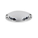 Floor lamp with integrated LED in brushed steel and aluminum CHITRAY